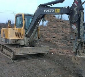 Мини использованный экскаватор Volvo EC55 0.14cbm емкость ведра с оригинальным турбо