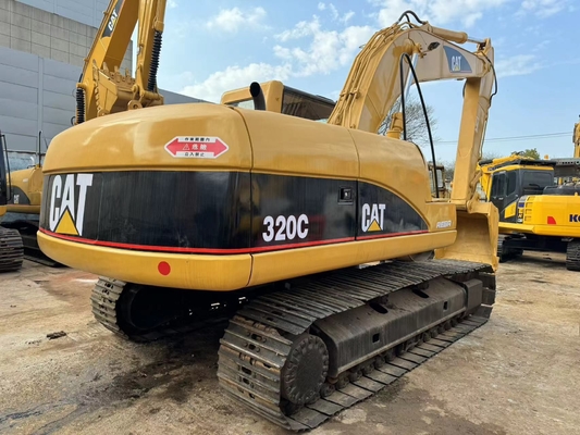 Подержанный CAT Caterpillar 320C Гидравлический экскаватор с ползучей ручкой Строительная техника 20 тонн