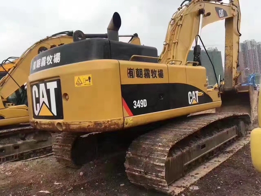 Оригинальный японский экскаватор Cat 349D вторая рука, Caterpillar Использованный экскаватор 49 тонн
