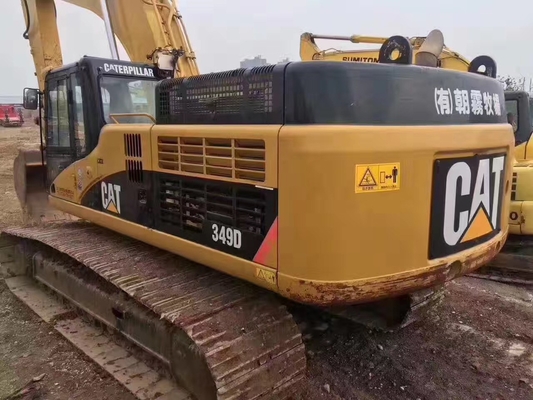 Оригинальный японский экскаватор Cat 349D вторая рука, Caterpillar Использованный экскаватор 49 тонн