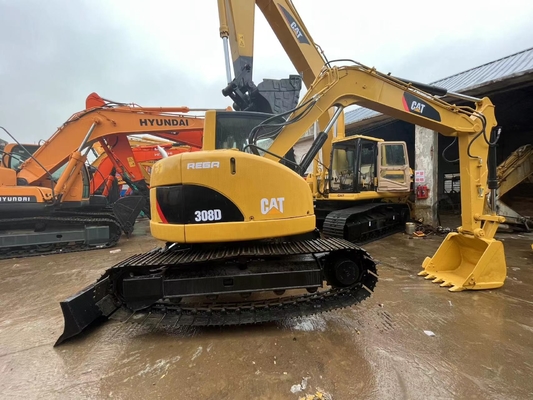 Оригинальный японский экскаватор Cat 308D вторая рука, Caterpillar Использованный экскаватор 8 тонн