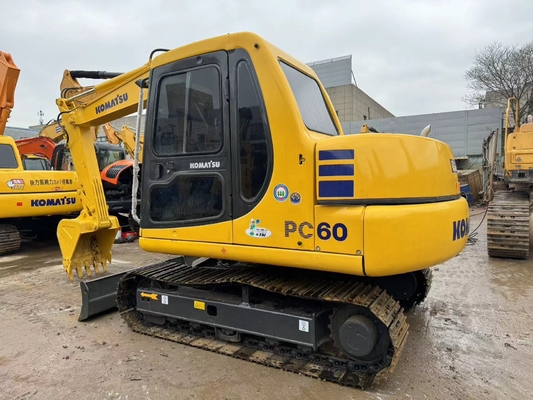 6 тонн оригинальный японский эксплуатируемый экскаватор Komatsu PC60-7