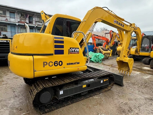 6 тонн оригинальный японский эксплуатируемый экскаватор Komatsu PC60-7