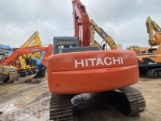 12 тонн оригинальный японский использованный экскаватор Hitachi ZX120 с силой двигателя 66 кВт и вместимостью в ведро 0,52 м3
