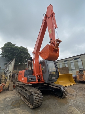 12 тонн оригинальный японский использованный экскаватор Hitachi ZX120 с силой двигателя 66 кВт и вместимостью в ведро 0,52 м3