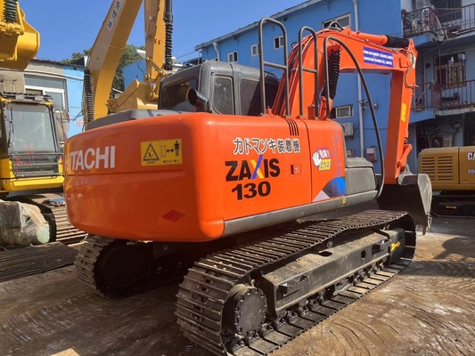 13 тонн оригинальный японский использованный экскаватор Hitachi ZX130 с силой двигателя 66 кВт и вместимостью в ведро 0,52 м3