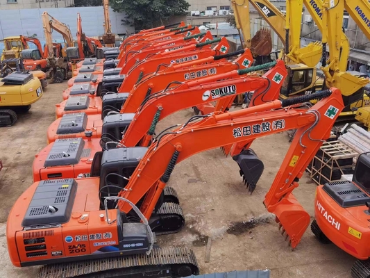 20 тонн оригинальный японский экскаватор Hitachi ZX200 с мощностью двигателя 109,6 кВт и емкостью в 0,8 м3