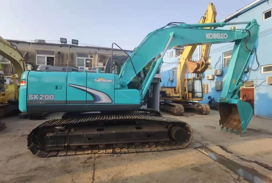 20 тонн оригинальный японский эксплуатируемый экскаватор Kobelco SK200-8 с двигателем мощностью 114 кВт и емкостью 0.8 м3