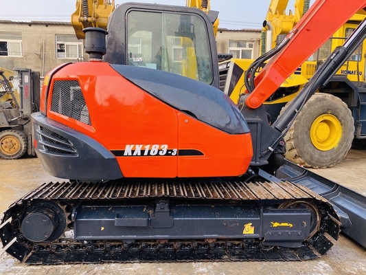 8-тонный оригинальный японский эксплуатируемый экскаватор Kubota KX183 с двигателем мощностью 47,8 кВт и емкостью 0.31 м3