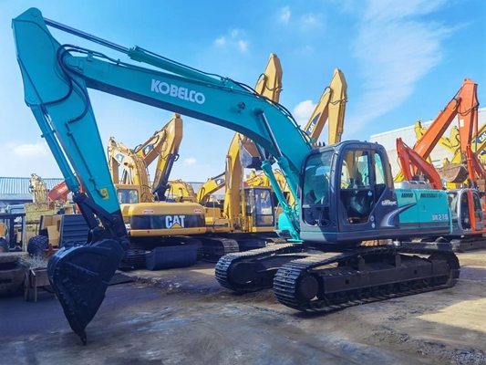 21 тонны оригинальный японский использованный экскаватор Kobelco SK210-8 с двигателем мощностью 114 кВт и емкостью 1 м3