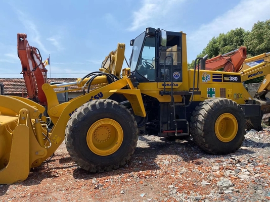 5-6 тонн Подержанный Komatsu WA380-3 Колесный погрузчик Использованный передний погрузчик
