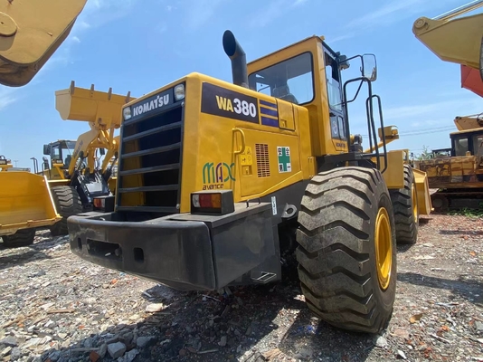 5-6 тонн Подержанный Komatsu WA380-3 Колесный погрузчик Использованный передний погрузчик