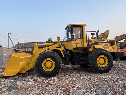 Вторая рука Komatsu WA470-3 колесный погрузчик Использованный передний погрузчик