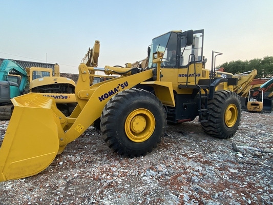 Вторая рука Komatsu WA470-3 колесный погрузчик Использованный передний погрузчик