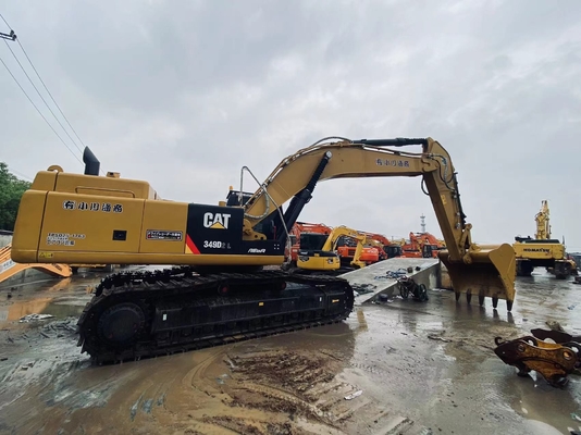 Оригинальный японский экскаватор Cat 349D вторая рука, Caterpillar Использованный экскаватор 49 тонн