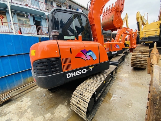6 тонн оригинальный использованный экскаватор Doosan DH60-7 Crawler Second Hand с емкостью 0.09-0.2 м3