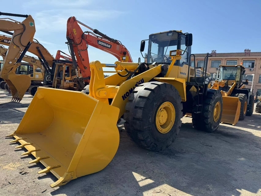 Вторая рука Komatsu WA470-3 колесный погрузчик Использованный передний дорожный погрузчик 3.9 М 3