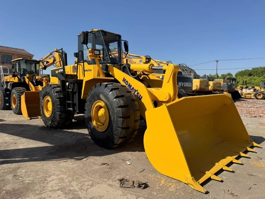 Вторая рука Komatsu WA470-3 колесный погрузчик Использованный передний дорожный погрузчик 3.9 М 3