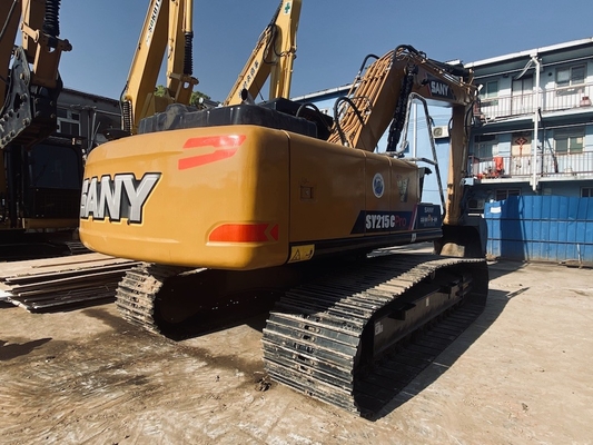 21 тонны Использованный гидравлический экскаватор Sany SY215C Эксплуатационный экскаватор с емкостью в 1.1 м3