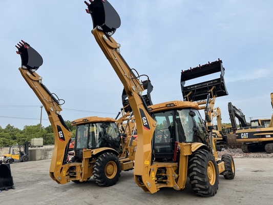 Использованный CAT Caterpillar 420F Загрузчик буровой машины Гидравлическая машина Подержанный CAT буровой экскаватор