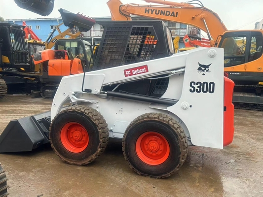 Использованный Bobcat S300 Mini Skid Steer Loader, подержанный Bobcat Skid Loader 1m3 60KW