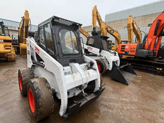 Использованный Bobcat S300 Mini Skid Steer Loader, подержанный Bobcat Skid Loader 1m3 60KW