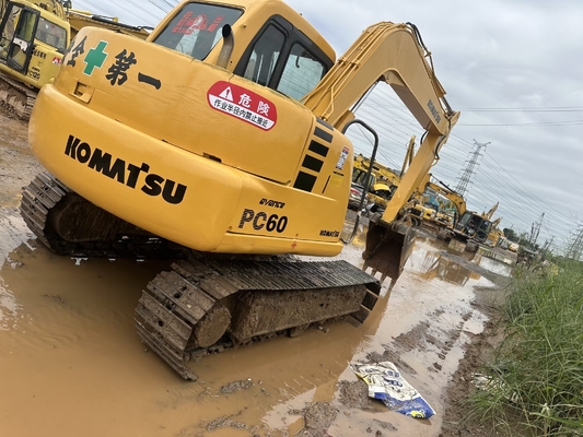 Использованный экскаватор Komatsu PC60-7 6 тонн, используемый небольшой экскаватор PC35/PC55/PC56/PC60/PC78