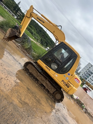 Использованный экскаватор Komatsu PC60-7 6 тонн, используемый небольшой экскаватор PC35/PC55/PC56/PC60/PC78