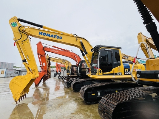 Вторая рука Komatsu PC220-8 Гидравлический экскаватор экскаватор Backhoe Использованные 22 тонны Digger строительные машины