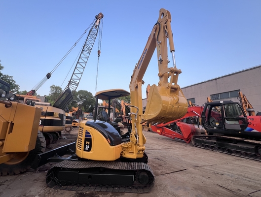 Мини экскаватор Использованный Komatsu PC35MR Crawler экскаватор Подержанный экскаватор Строительная техника