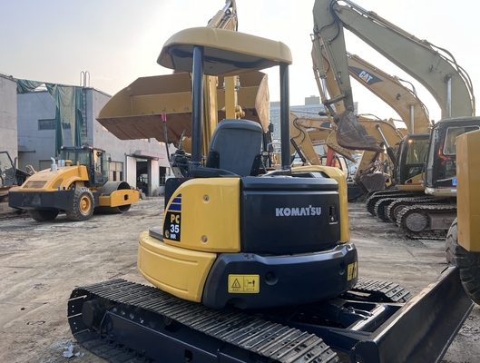 Мини экскаватор Использованный Komatsu PC35MR Crawler экскаватор Подержанный экскаватор Строительная техника
