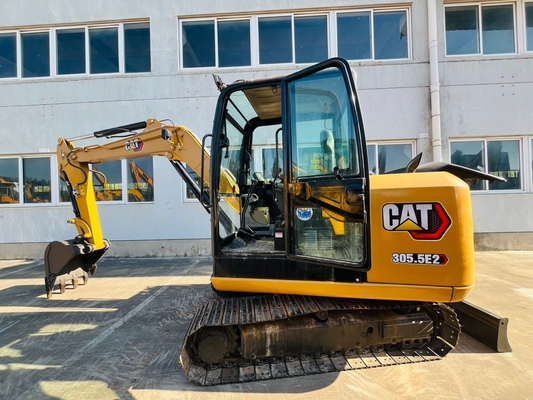 Мини экскаватор Оригианл Япония CAT 305.5E2 Использованный гидравлический экскаватор 5 тонн Подержанный экскаватор гусеницы