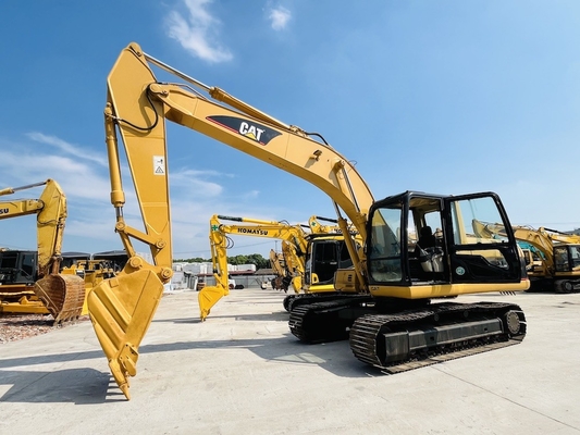 Эксплуатационный экскаватор CAT 320C с максимальной глубиной копания 6550 мм и двигателем CAT 3066
