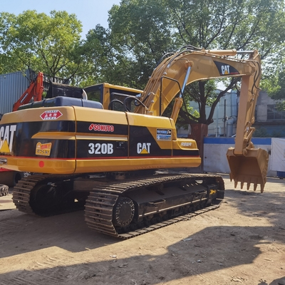 Оригинальный экскаватор CAT 320B в употреблении, Caterpillar использовал 20 тонну с двигателем CAT 3066T.