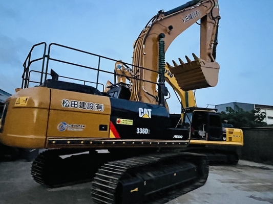 Оригинальный экскаватор CAT 336D вторая рука, Caterpillar Использованный экскаватор 36 тонн строительное оборудование