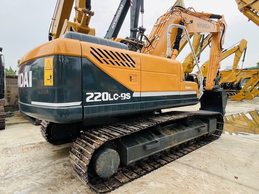 22 тонны подержанный Hyundai Digger оригинальный подержанный Hyundai R220LC-9S Crawler Excavator