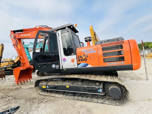 20 тонн оригинальный Япония использовался Hitachi ZX200-3G Crawler экскаватор ISUZU двигатель